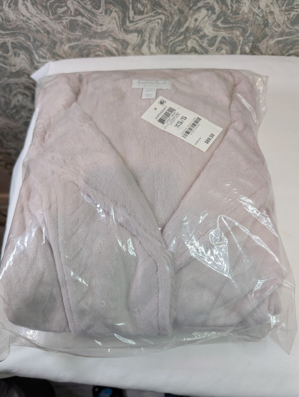 NWT Charter Club Itimates Supersoft Chalky Rose Robe Size XS/S